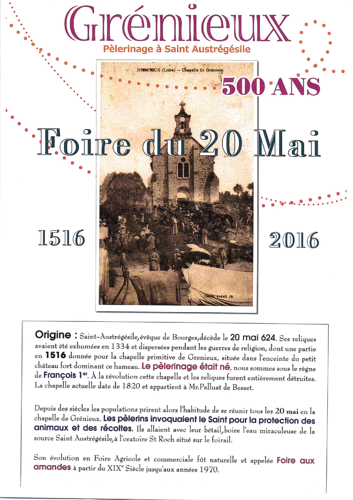 Historique foire du 20 mai